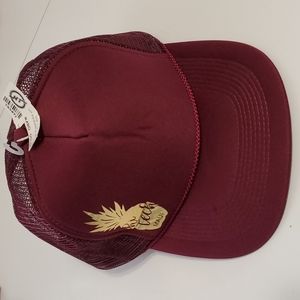 Maroon Pineapple Hat